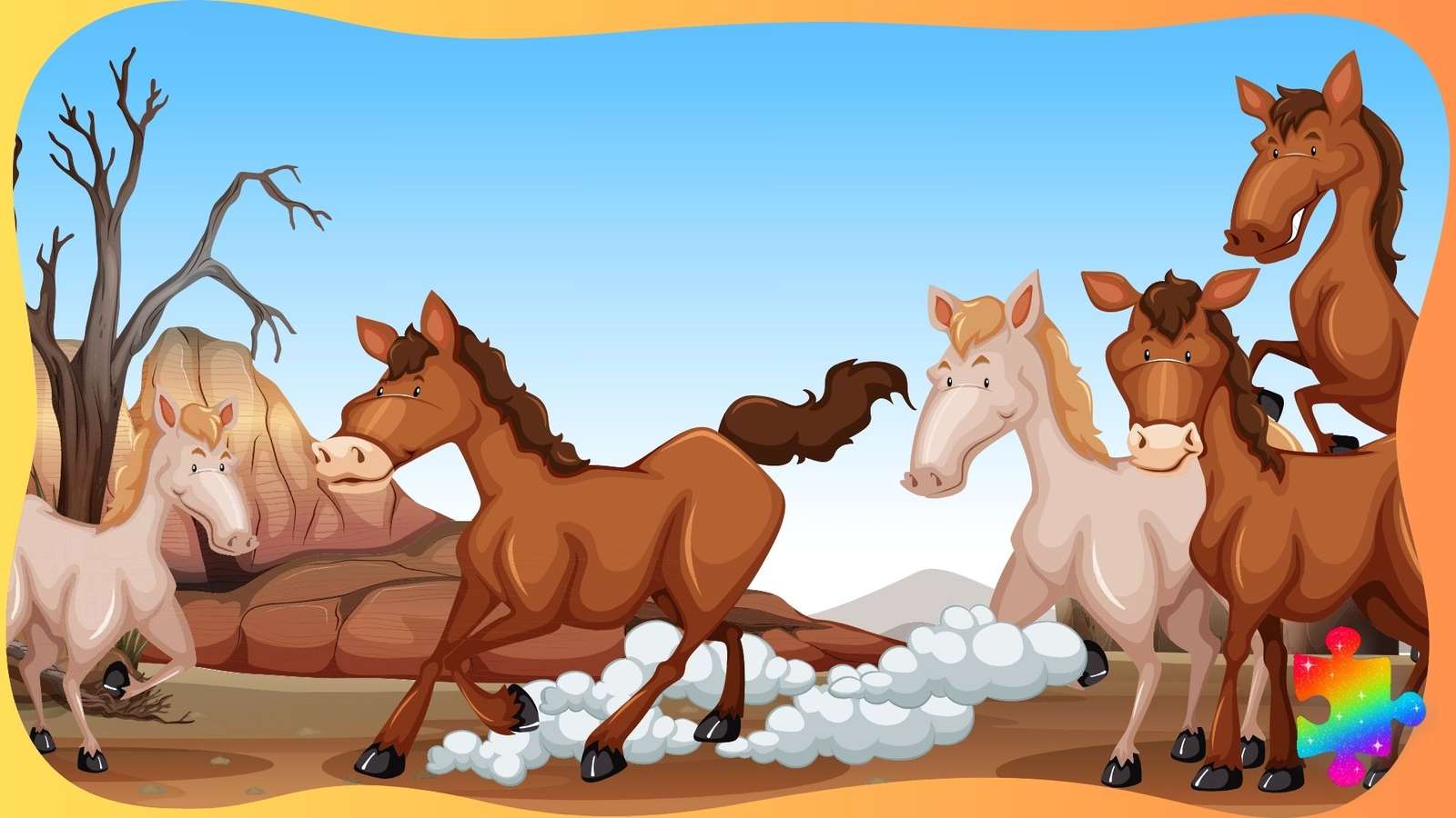 Amigos Cavalos puzzle online