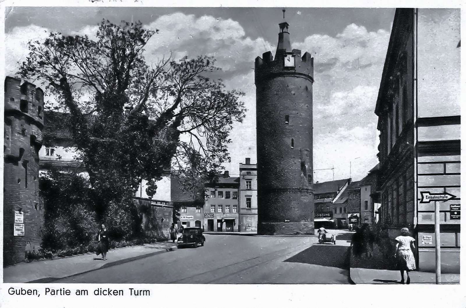 Der sogenannte dicke Turm, also der Turm in Gubin Online-Puzzle