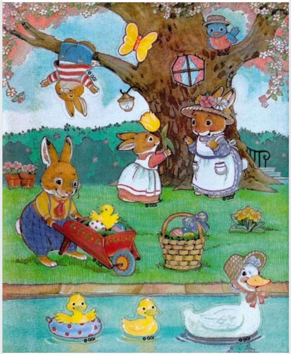 Happy animals frolicking in the sun. jigsaw puzzle online