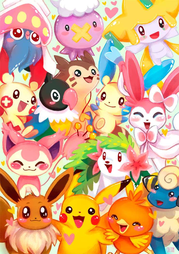 Pokémon lindo 2024 rompecabezas en línea