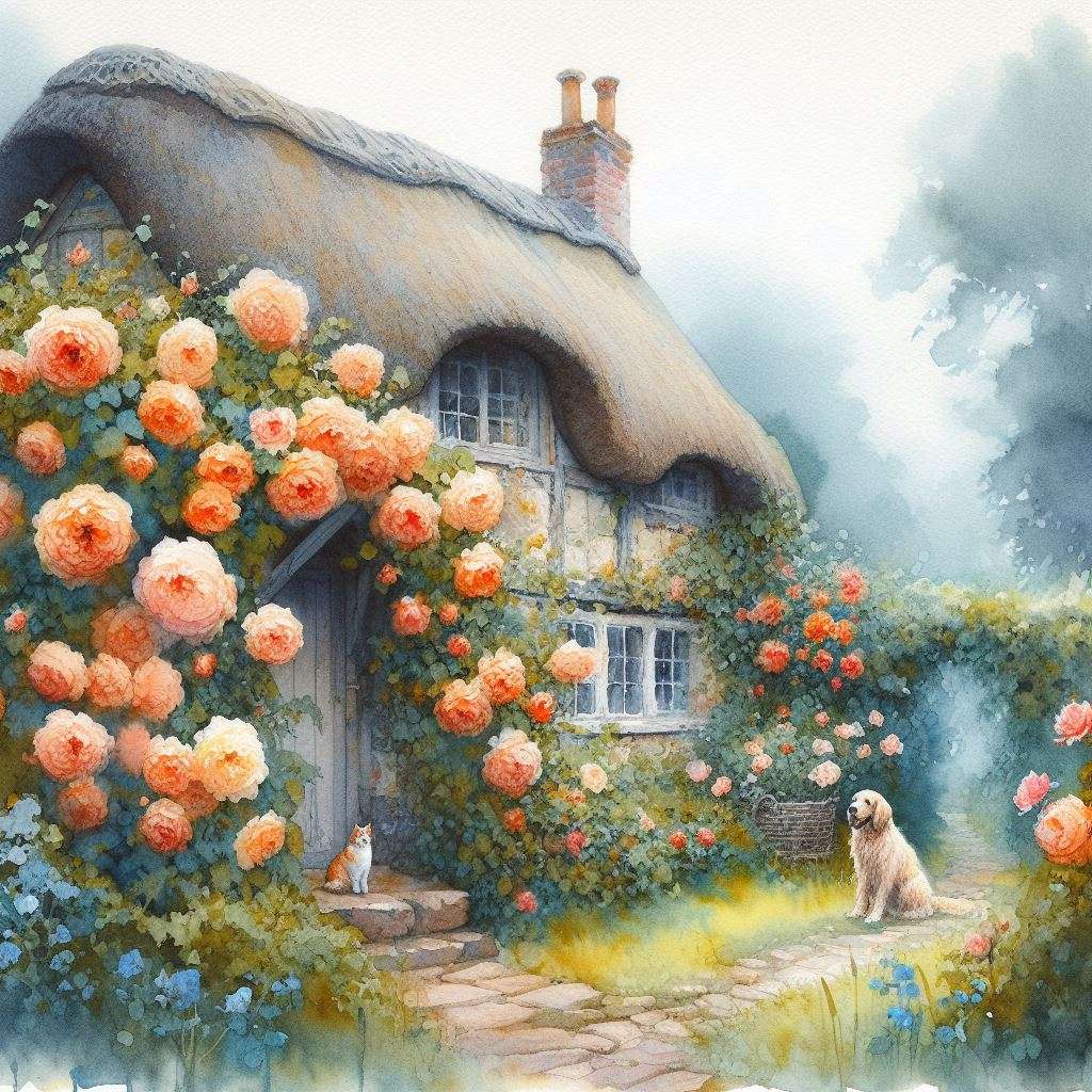 Old thatch cottage online puzzle