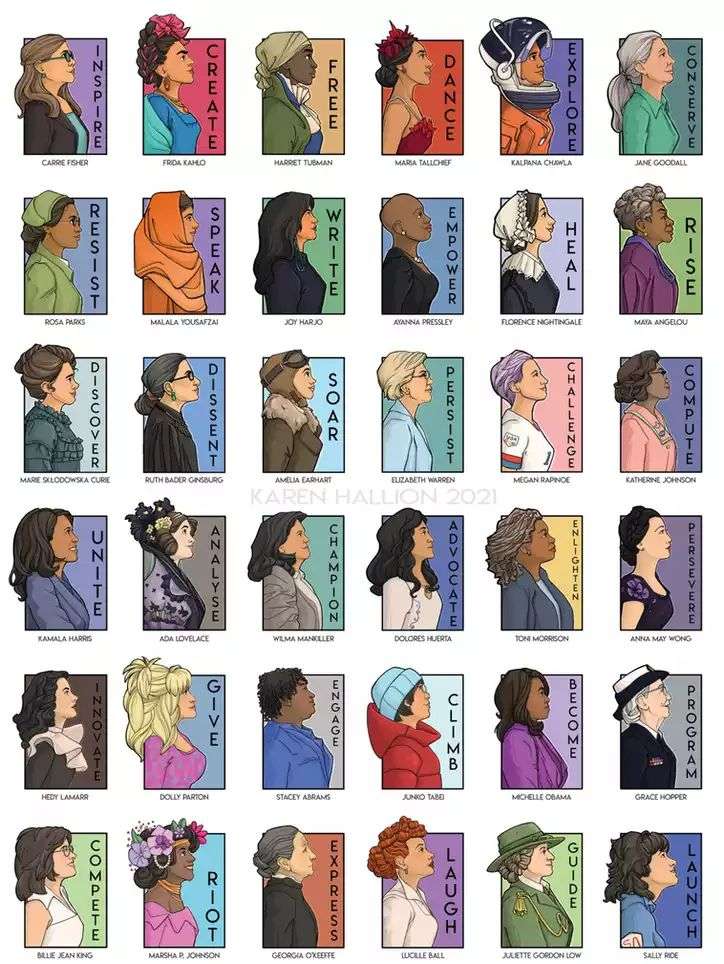 Femeile în istorie jigsaw puzzle online