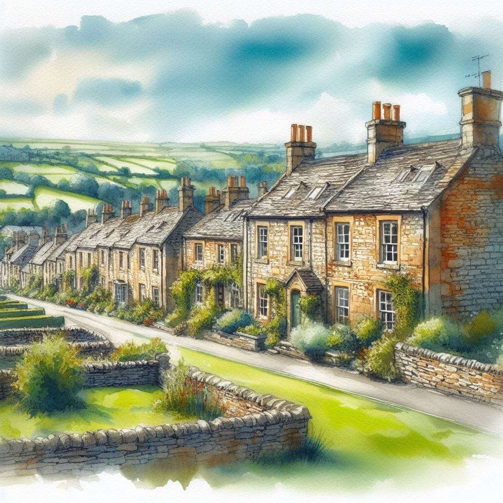 Engelse dorp online puzzel