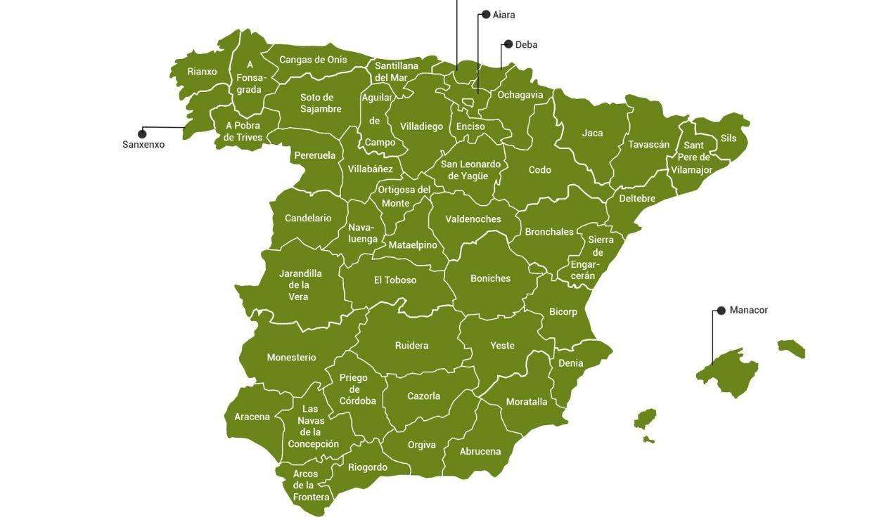 Spanyolország térkép kirakós online