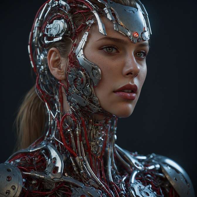 Cyborg aus der Zukunft Online-Puzzle
