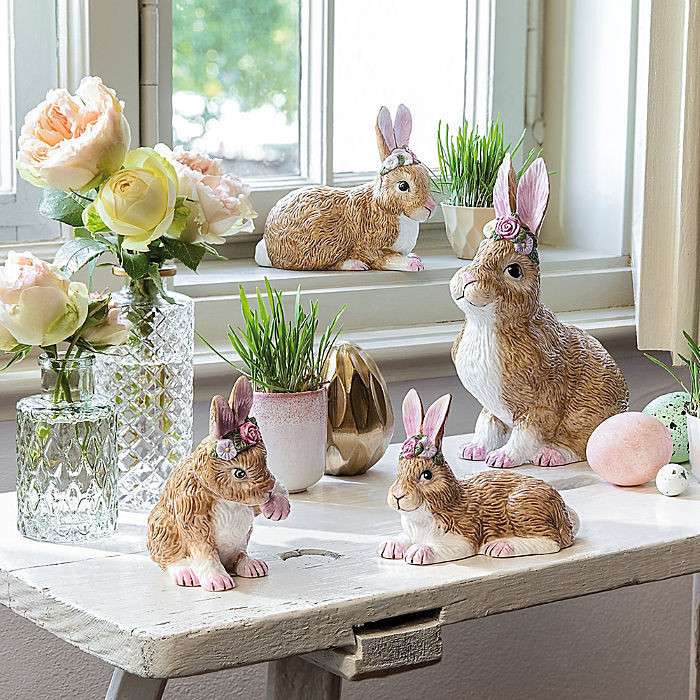 Figuras de conejos de Pascua rompecabezas en línea