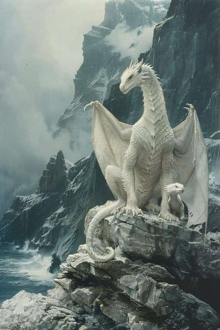 dragões brancos puzzle online