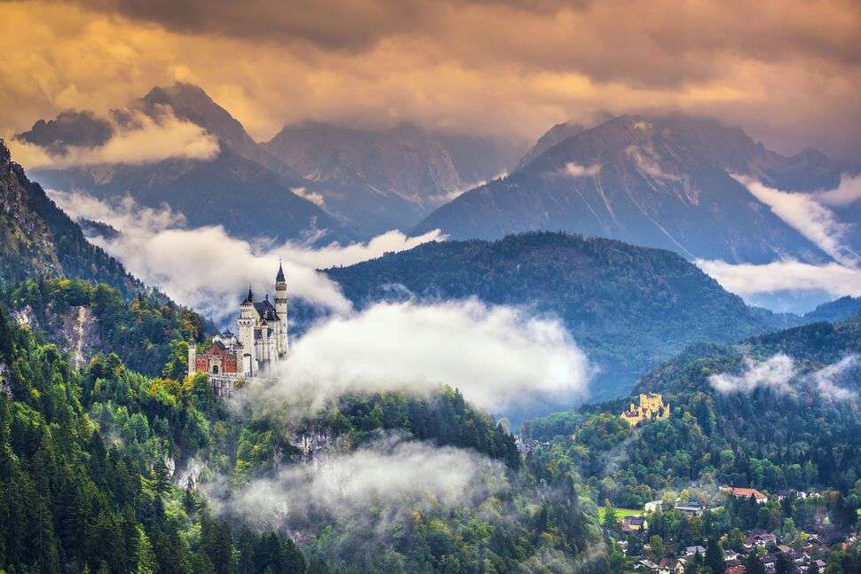 Замъкът Нойшванщайн: Швангау, Германия онлайн пъзел