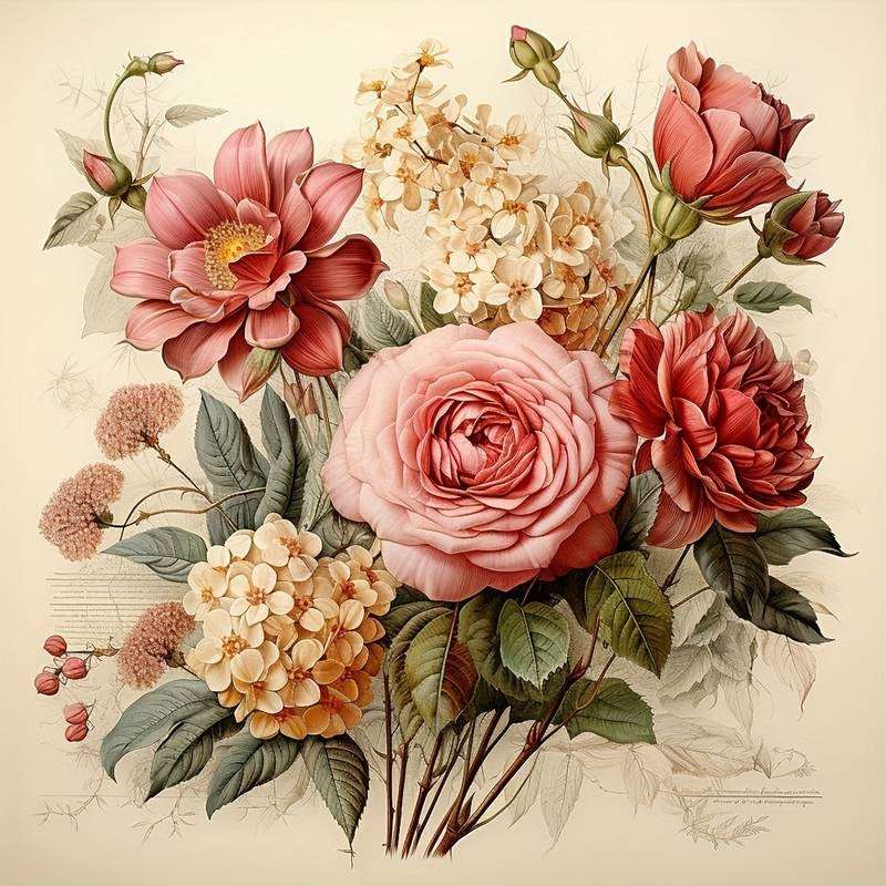 boeket bloemen - afbeeldingen legpuzzel online