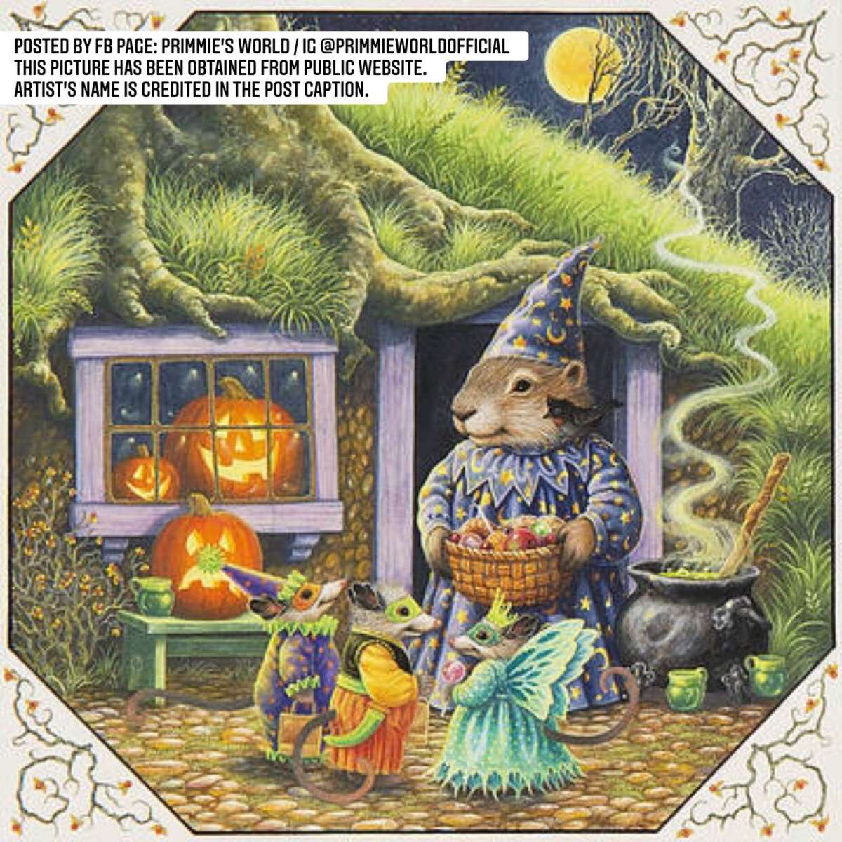 Halloween para animais da floresta puzzle online