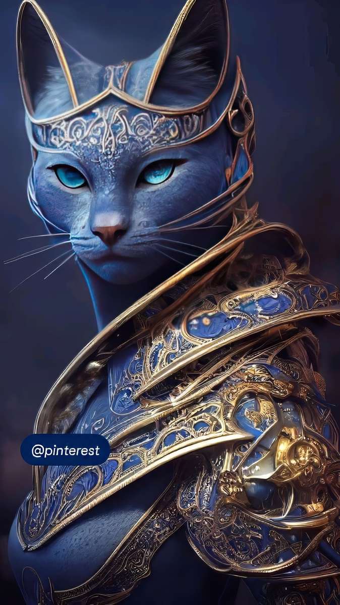 Russische Blaue Katze Puzzlespiel online