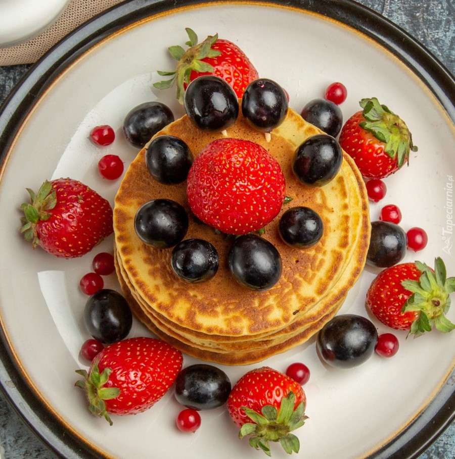 Pancake con frutta fresca puzzle online
