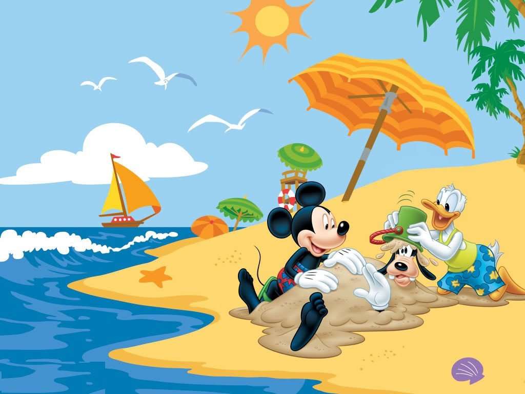 Mickey. Donald et Dingo puzzle en ligne
