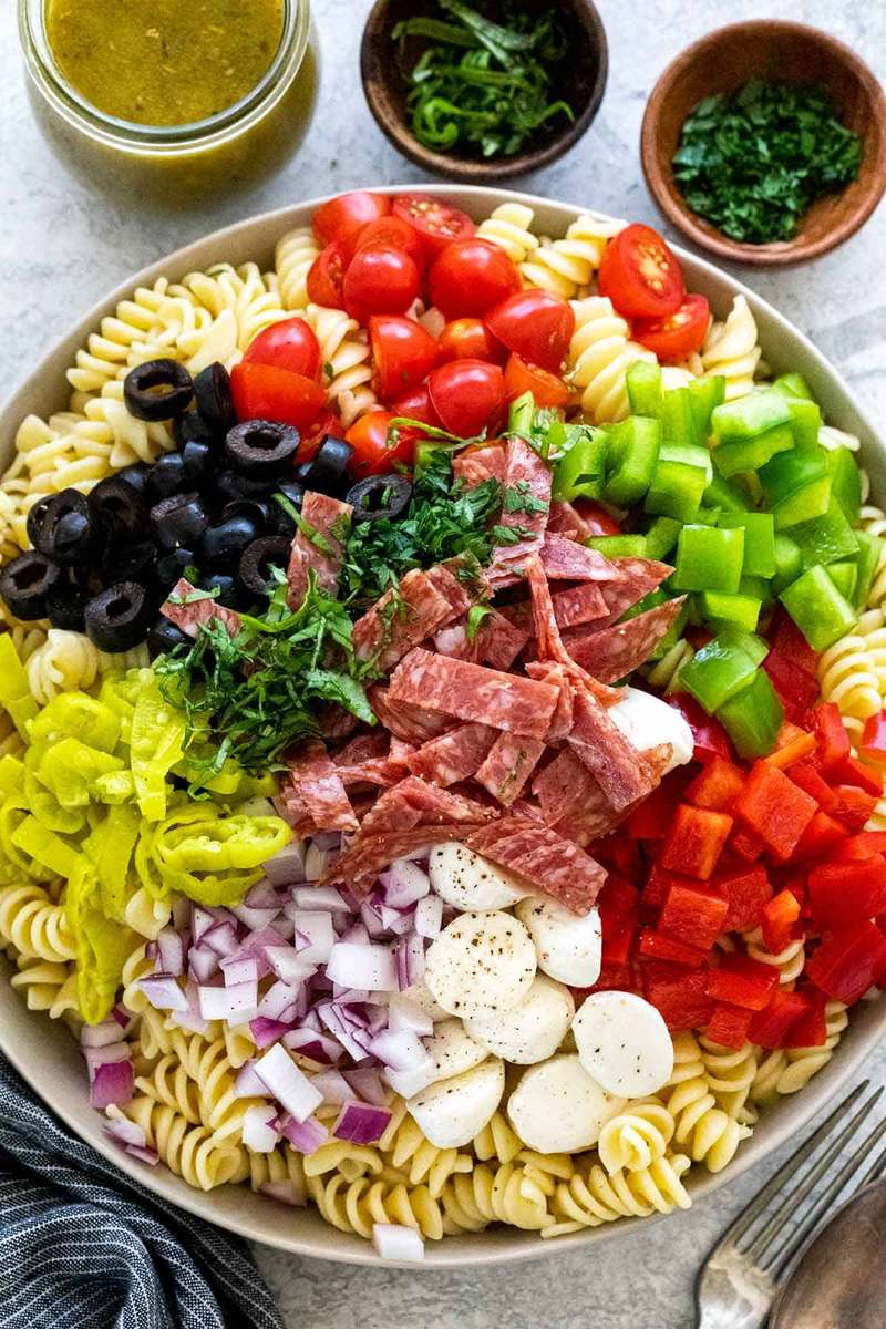Salada de massa italiana puzzle online