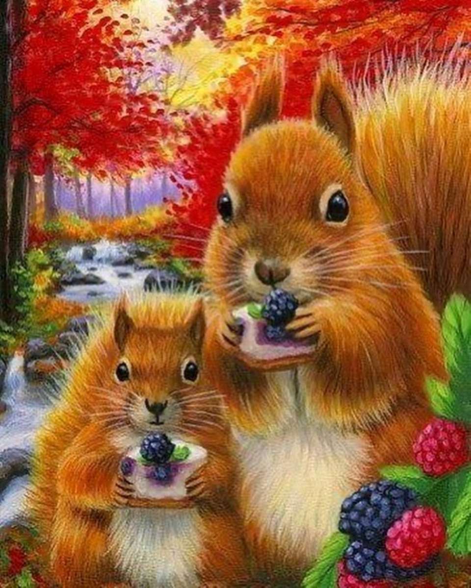 a mókusok szederkalácsot fogyasztanak online puzzle