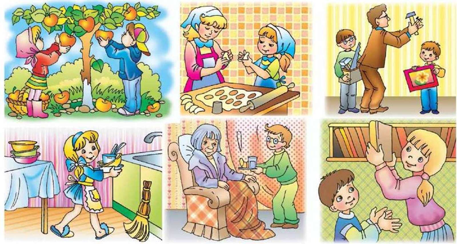 Pflichten der Familienmitglieder in der Familie Puzzlespiel online