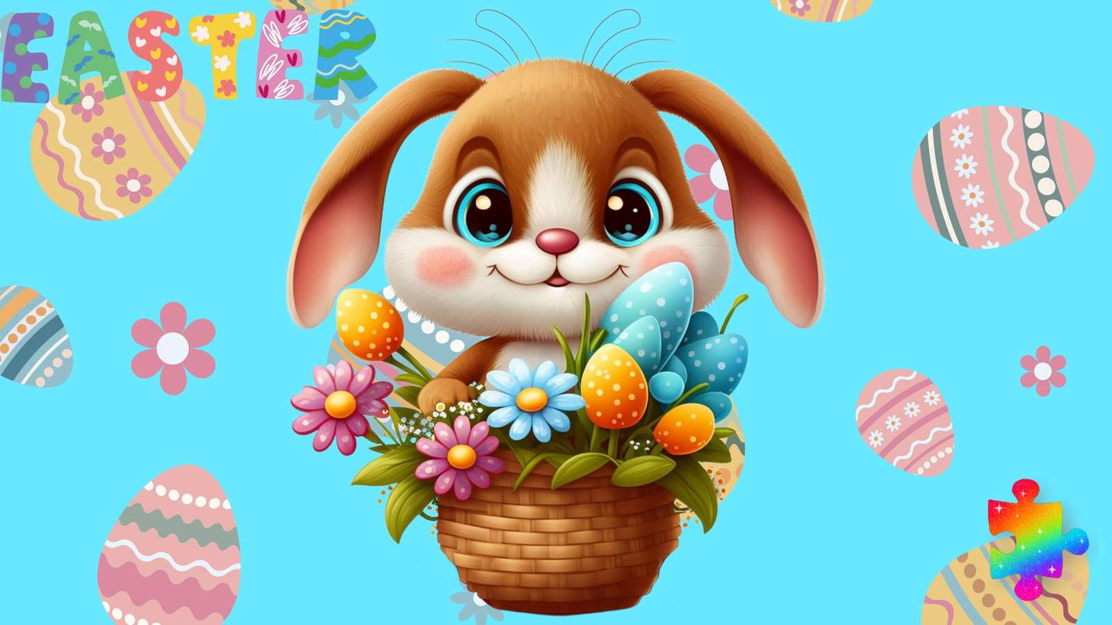 Coniglietto dell'uovo di Pasqua puzzle online