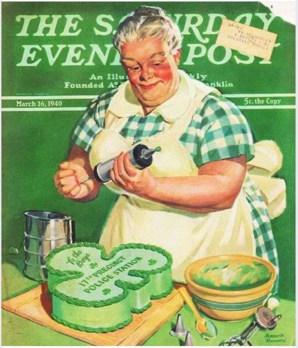 Vintage Baker Lady zdobení online puzzle