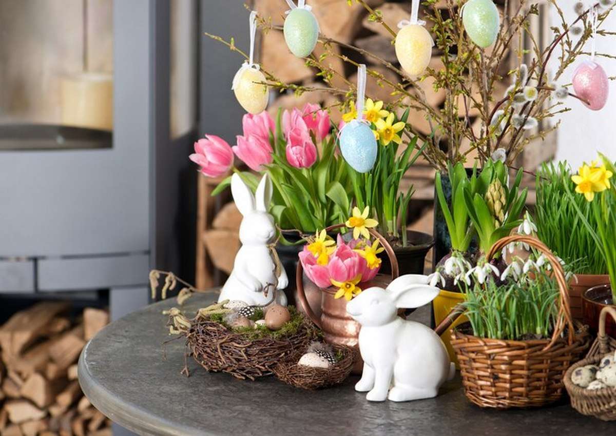 Húsvéti dekorációk online puzzle