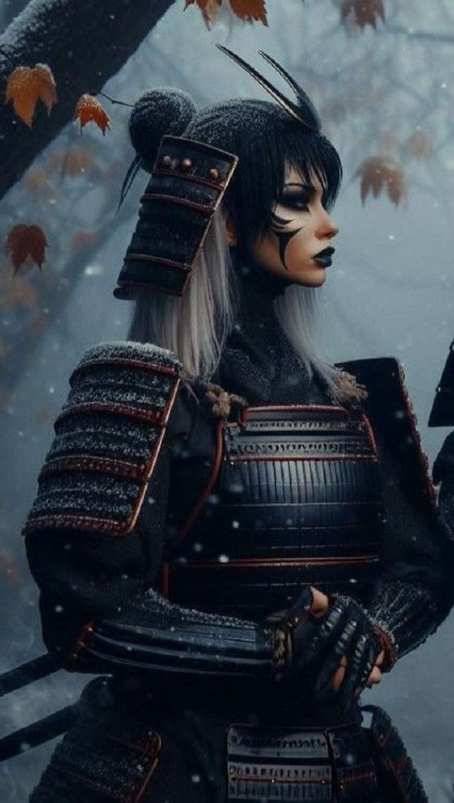 samuraj kvinna pussel på nätet