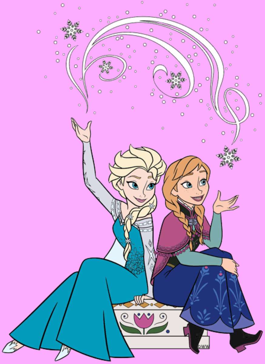Elsa & Anna❤️❤️❤️❤️❤️❤️❤️ Pussel online