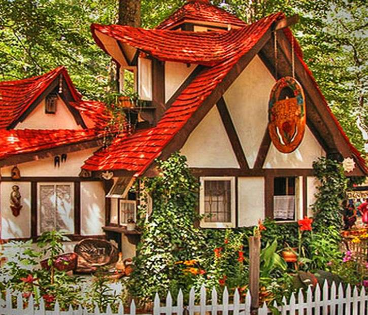 Mesebeli ház az erdőben online puzzle