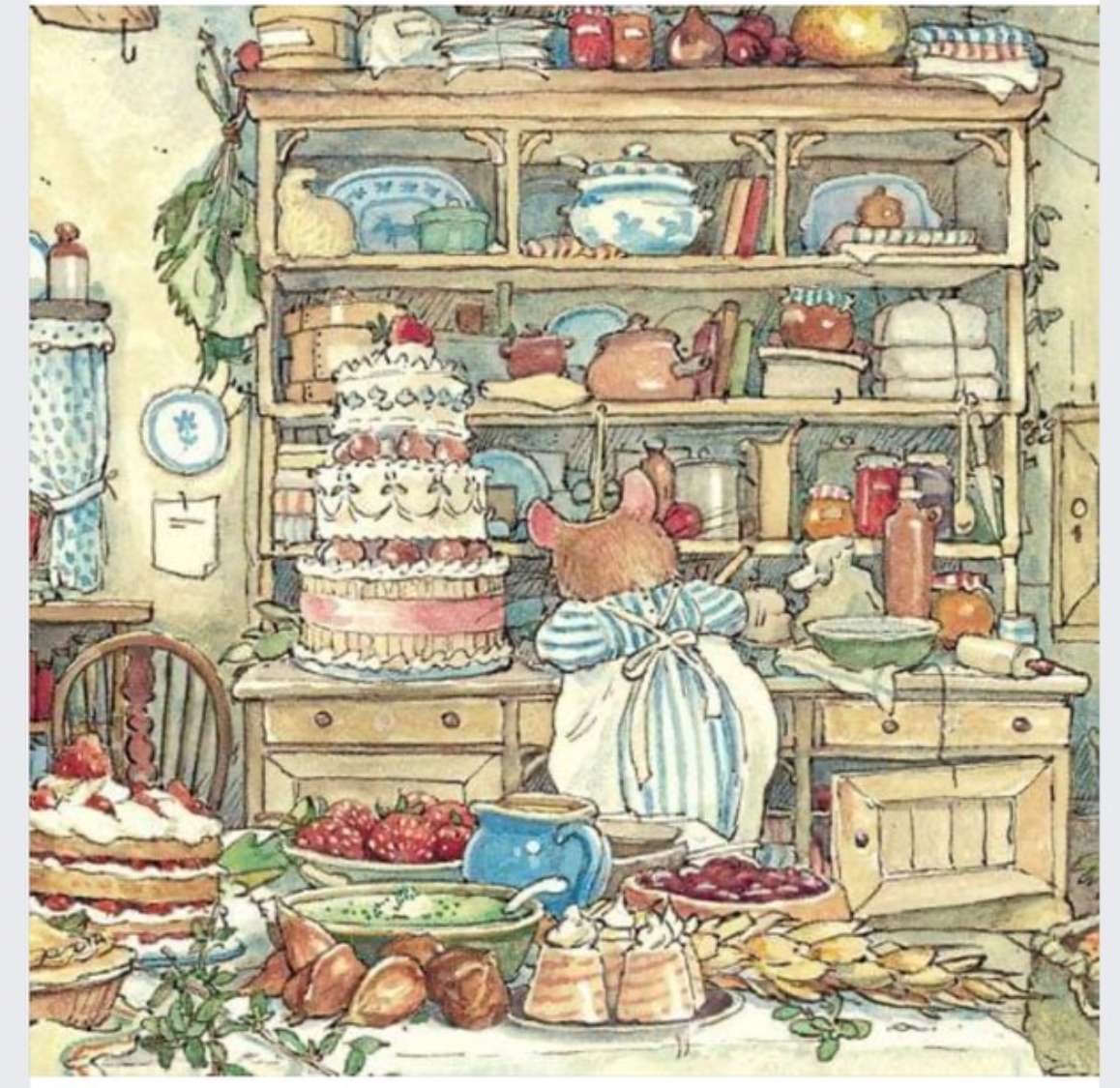 Mme Mouse au travail dans la boulangerie. puzzle en ligne