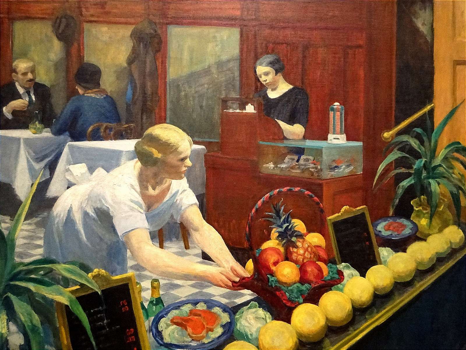 Tables pour dames, Edward Hopper puzzle en ligne