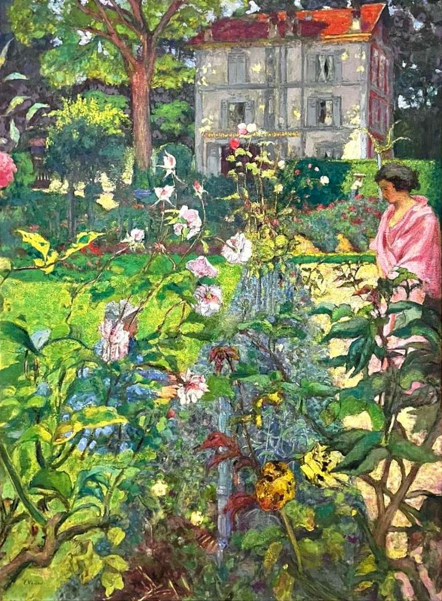 Jardín en Vaucresson, Edouard Vuillard rompecabezas en línea