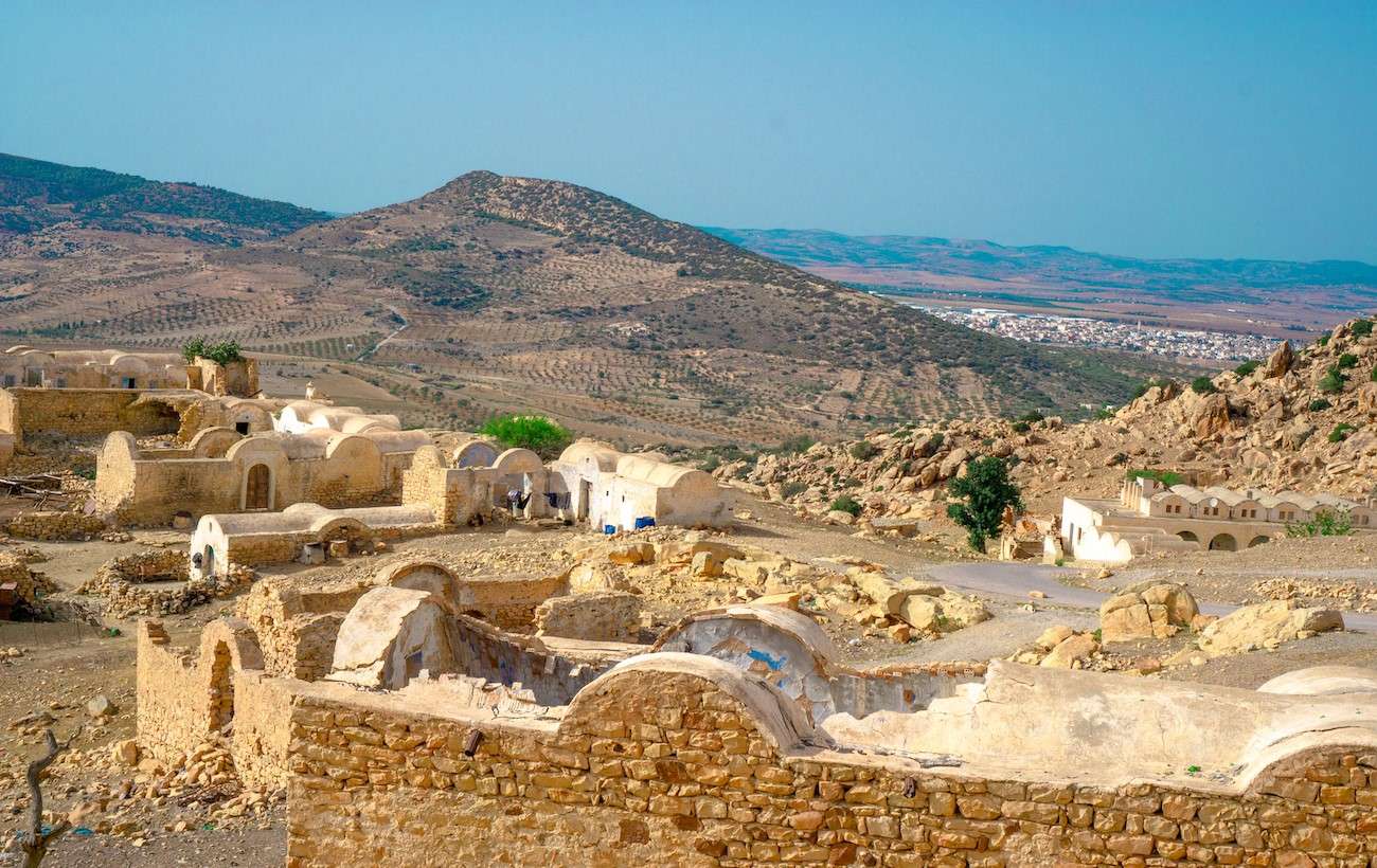 Zaghouan i Tunisien Afrika pussel på nätet