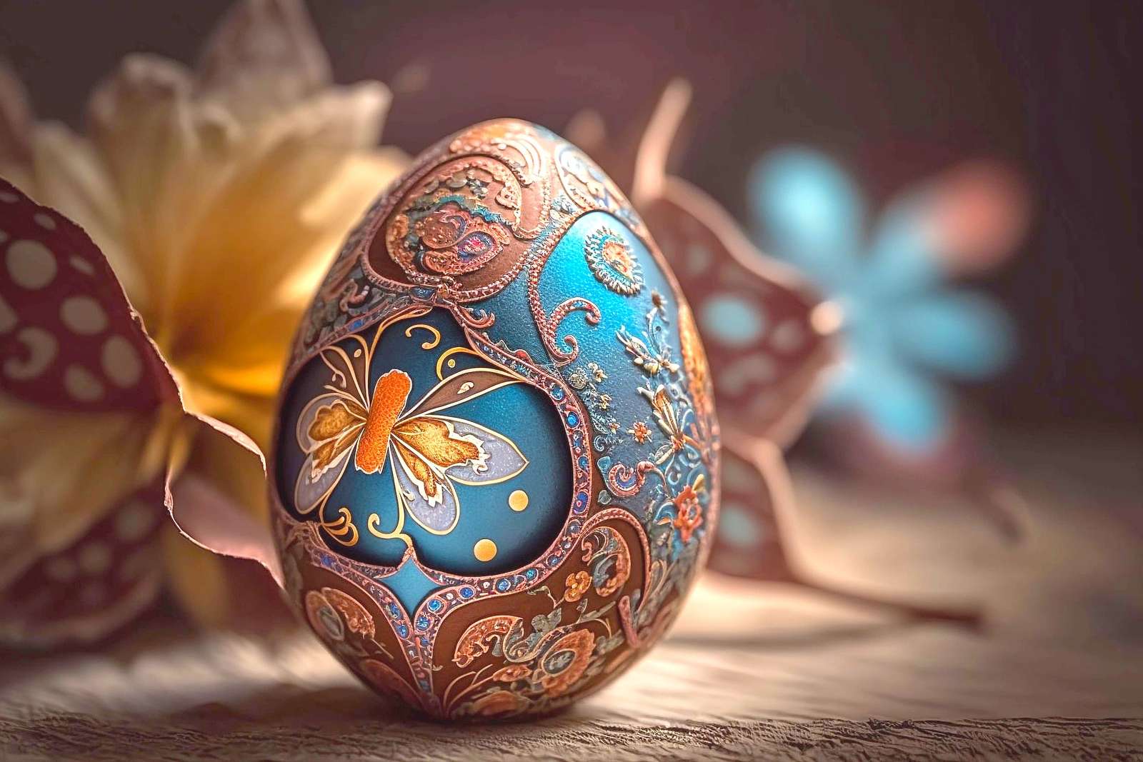 Um lindo ovo de Páscoa quebra-cabeças online