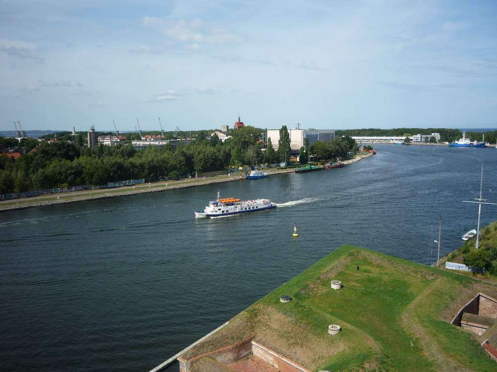 Θέα από το φρούριο Wisłoujście 2009. online παζλ