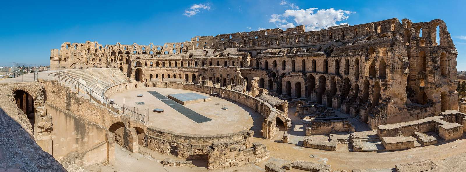 El Djem i Tunisien i Afrika pussel på nätet