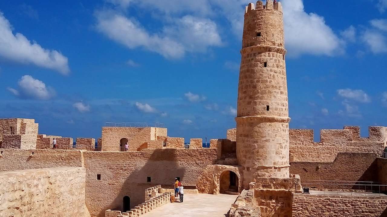 Monastir Ribat in Tunesië in Afrika online puzzel