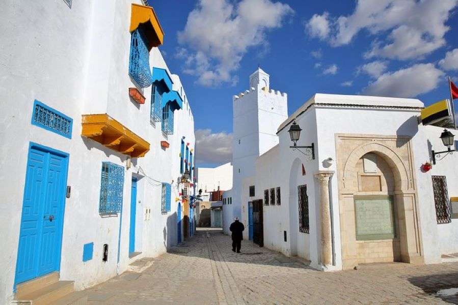 Kairouan i Tunisien Afrika pussel på nätet