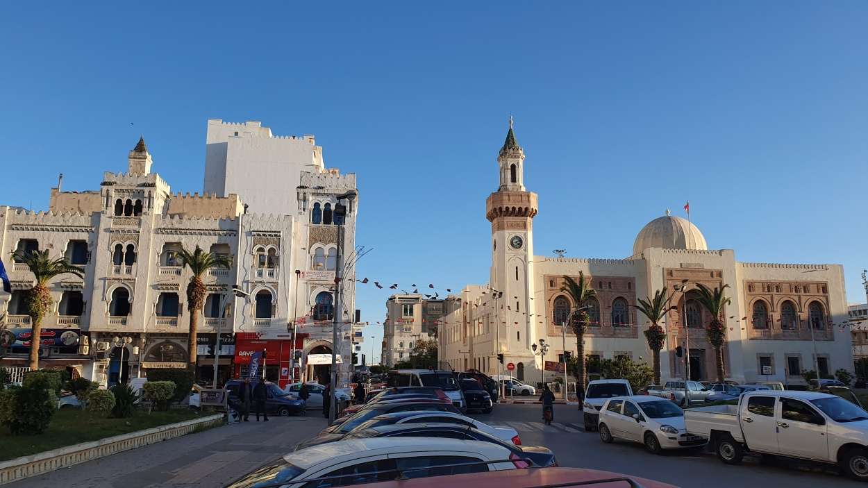 Sfax i Tunisien i Afrika pussel på nätet