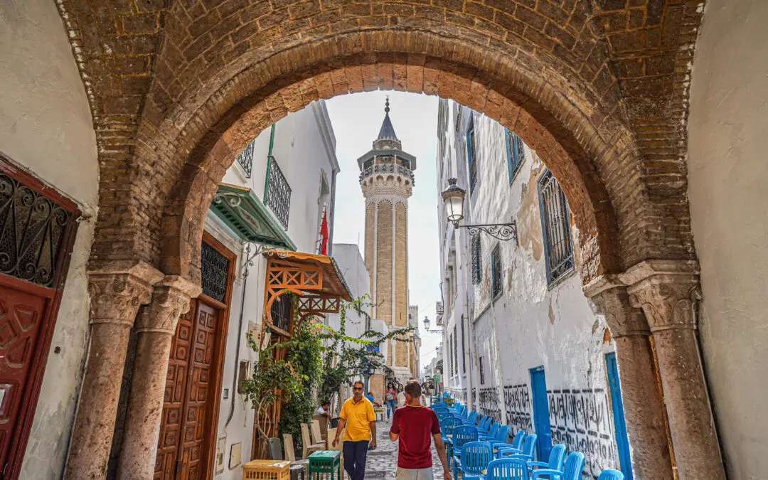 Tunis huvudstad i Tunisien i Afrika pussel på nätet