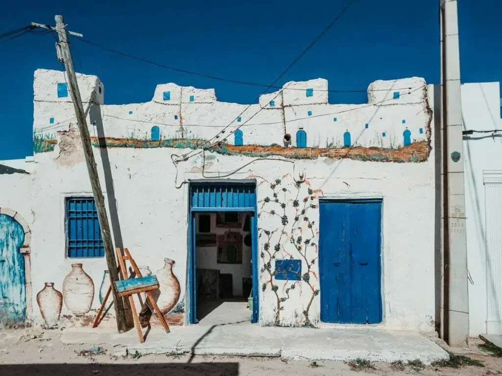 チュニジアのジェルバ島のストリート アート ジグソーパズルオンライン