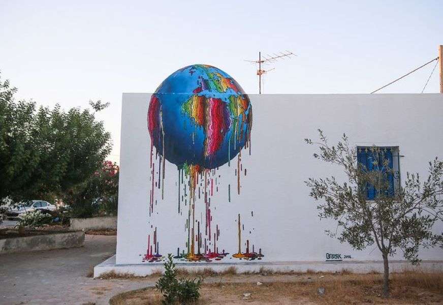 Τέχνη του δρόμου στην Τζέρμπα Τυνησία online παζλ