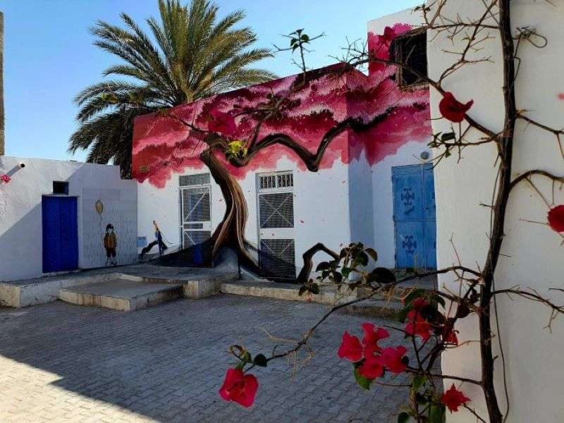 Улично изкуство в Джерба, Тунис онлайн пъзел