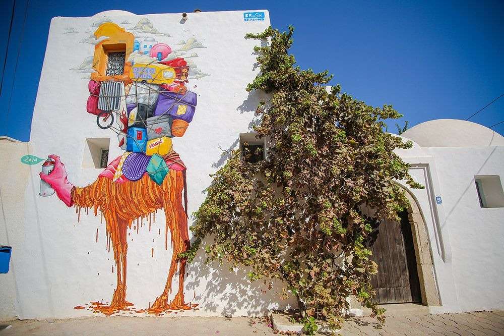 Τέχνη του δρόμου στην Τζέρμπα Τυνησία online παζλ