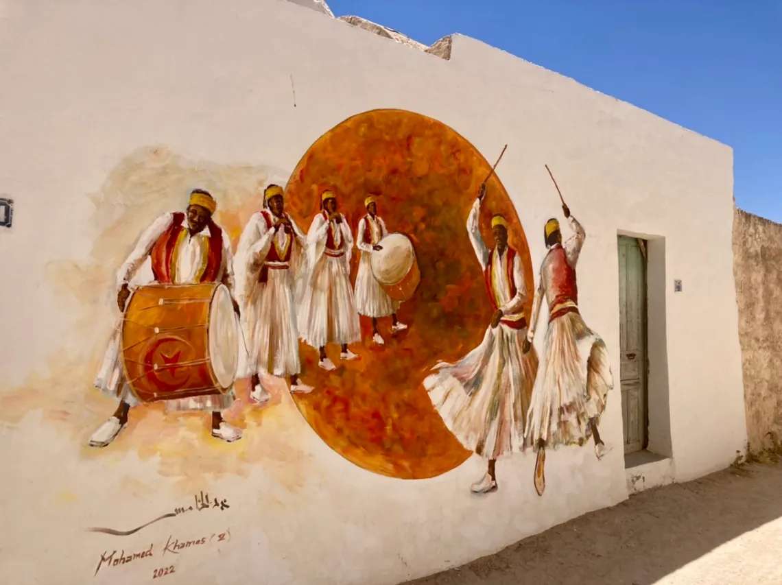Straatkunst in Djerba Tunesië legpuzzel online