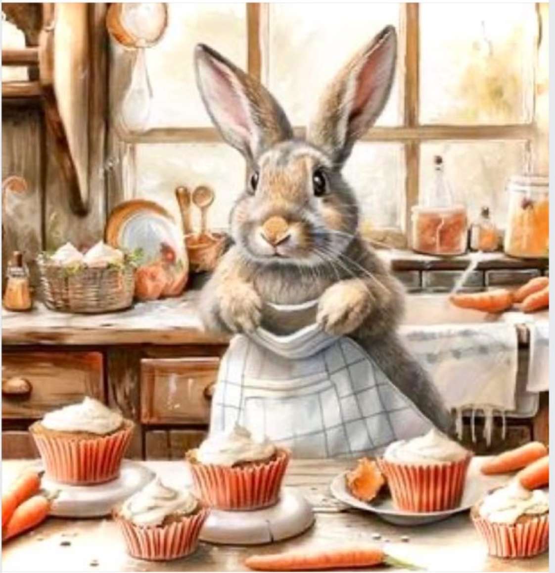 ウサギさんはデザートを作ります ジグソーパズルオンライン