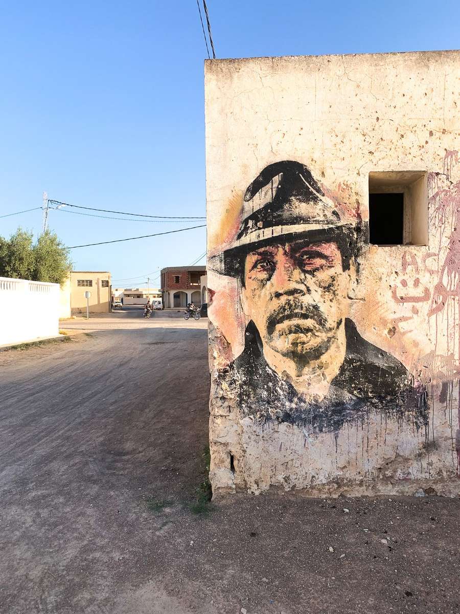 チュニジアのジェルバ島のストリート アート オンラインパズル