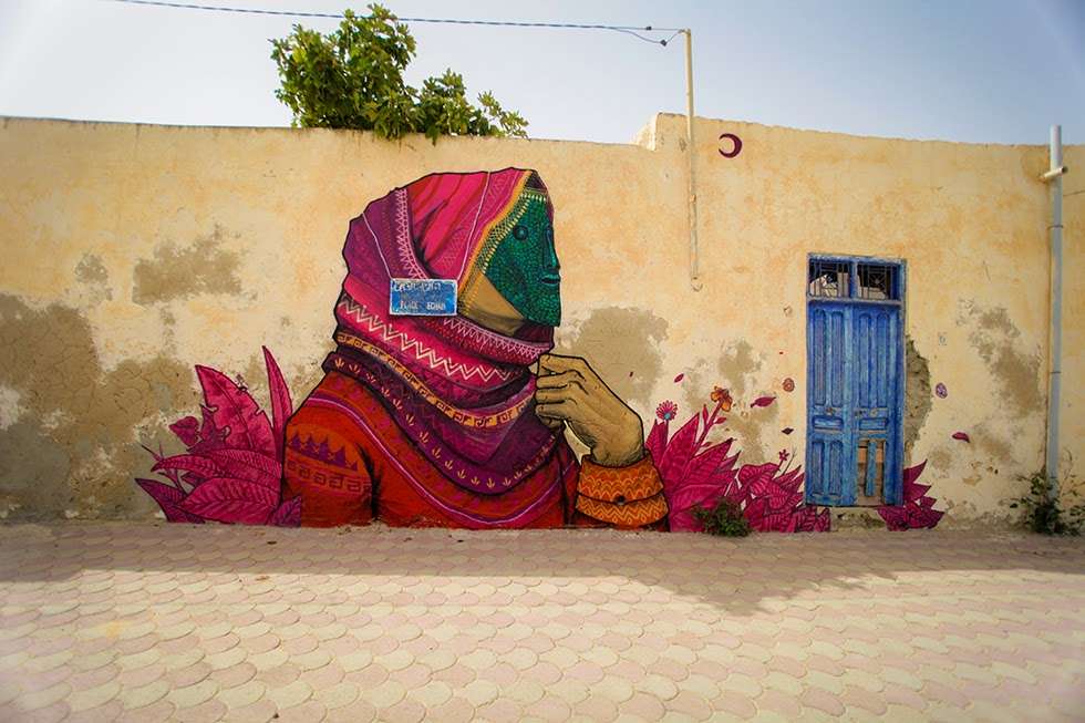Utcai művészet Djerba Tunéziában online puzzle