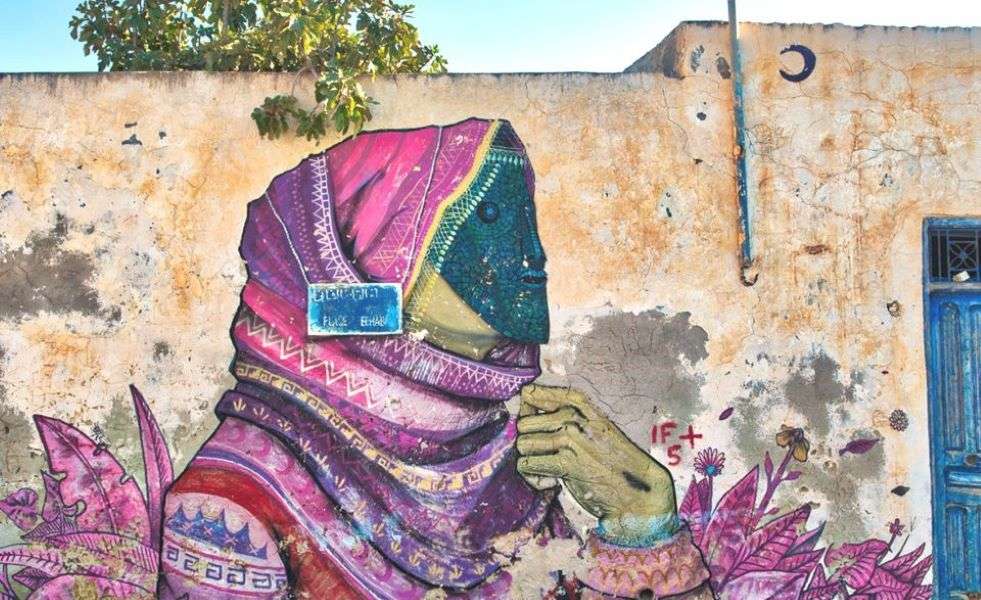 Utcai művészet Djerba Tunéziában online puzzle