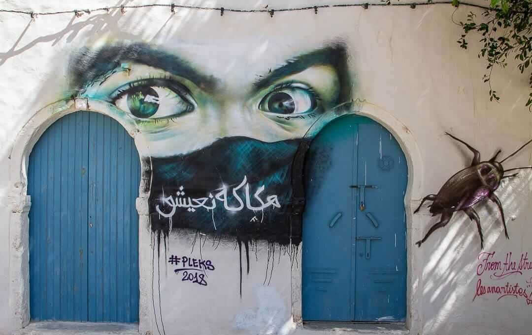 Pouliční umění na Djerbě v Tunisku online puzzle