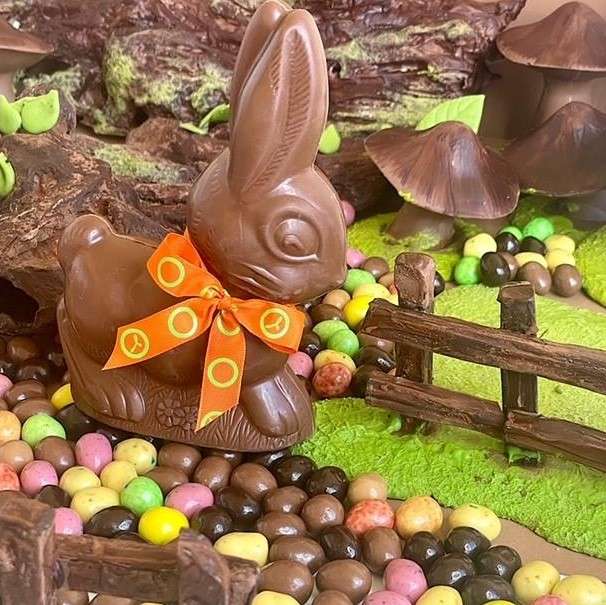 Chocolade konijntje legpuzzel online