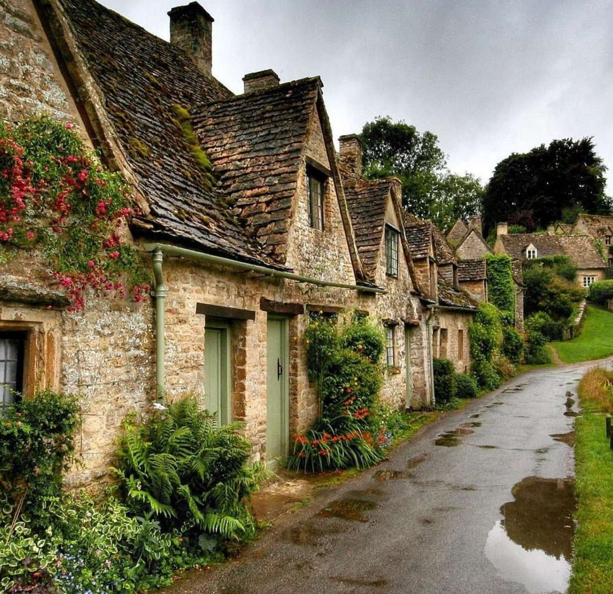 Un village en Angleterre puzzle en ligne