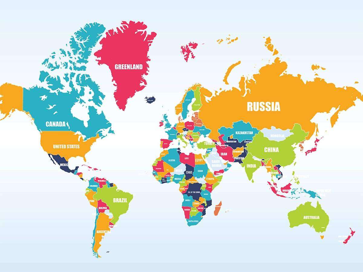 Harta Lumii Online-Puzzle